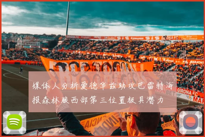 媒体人分析爱德华兹助攻巴雷特海报森林狼西部第三位置极具潜力