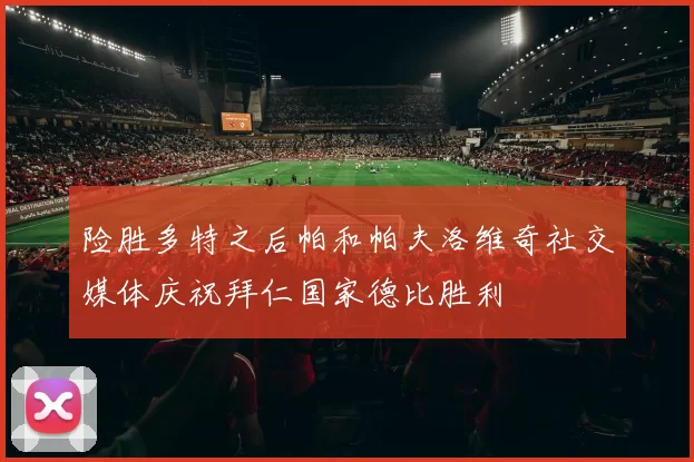 险胜多特之后帕和帕夫洛维奇社交媒体庆祝拜仁国家德比胜利
